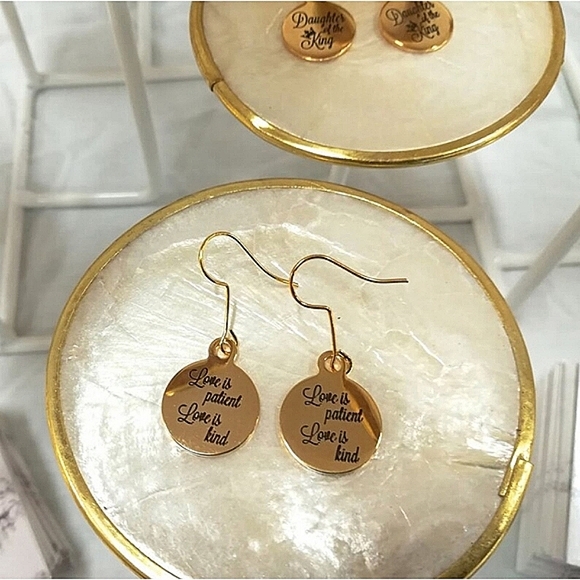 Christian Bible Verse Scripture Earrings - Picture 4 of 5